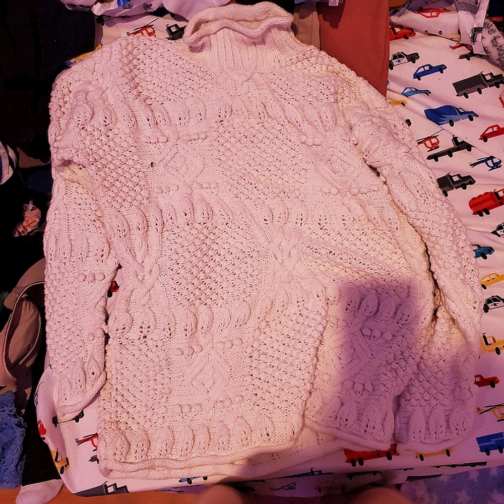 Vintage White Chunky Sweater